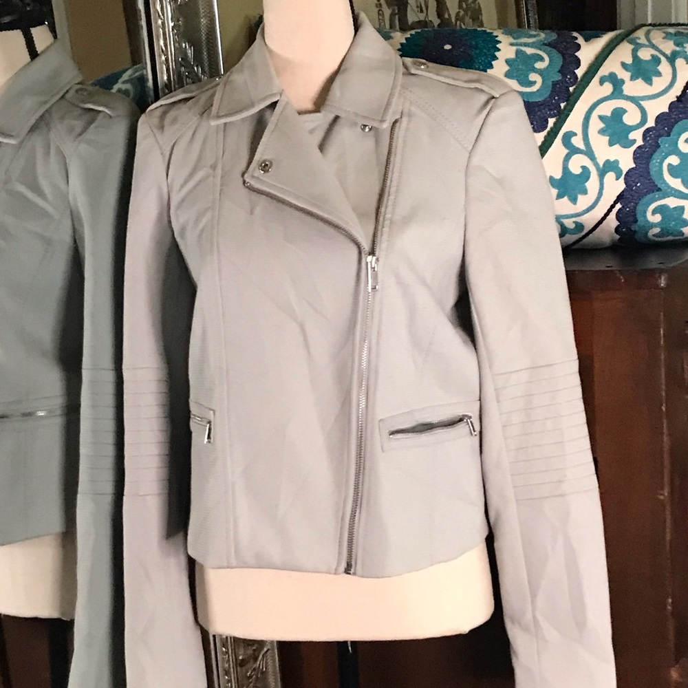 Banana Republic Gray Moto Jacket! View 3